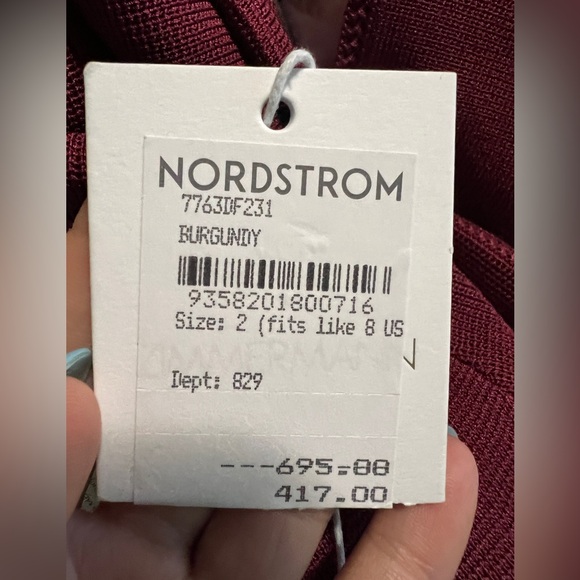 NWT ! ZIMMERMANN luminosity panelled knit dress in burgundy Zimmerman size 2 - Picture 11 of 12